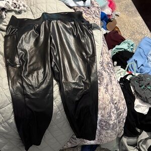 Faux Leather Black leggings